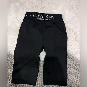 black calvin klein biker shorts, ribbed, small